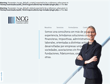 Tablet Screenshot of ncgconsultores.com